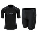 Men's quick-drying nylon swimsuit with half sleeves for swimming and water sports