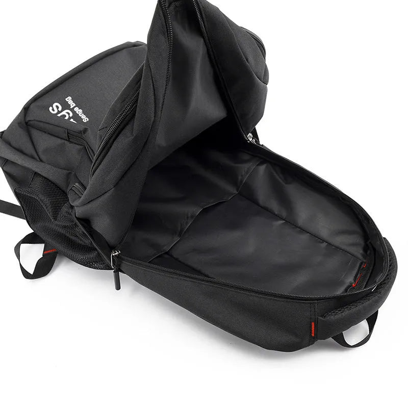 Fashion backpack in street trend style with below 20L capacity and nylon construction showing organisational compartments