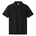 Men's casual loose fit cotton T-shirt in blue with printed letter design