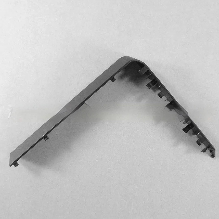 Black and white plastic hard disk baffle bin cover for internal drives.