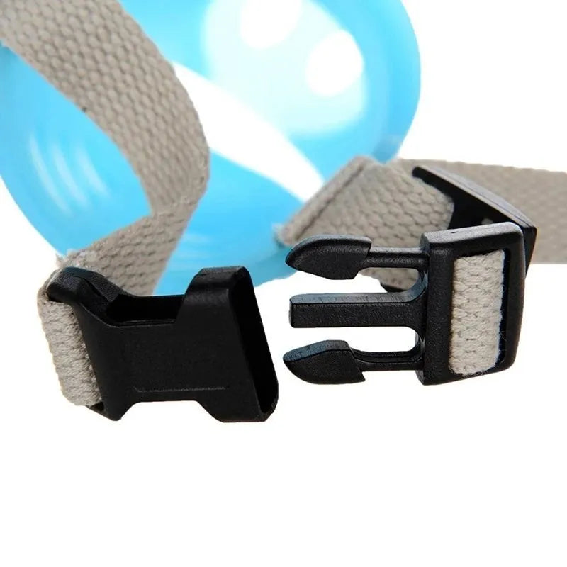 Dog anti-bite mouth cover made of silicone in green and blue, large and small sizes for long mouths and pet pigs