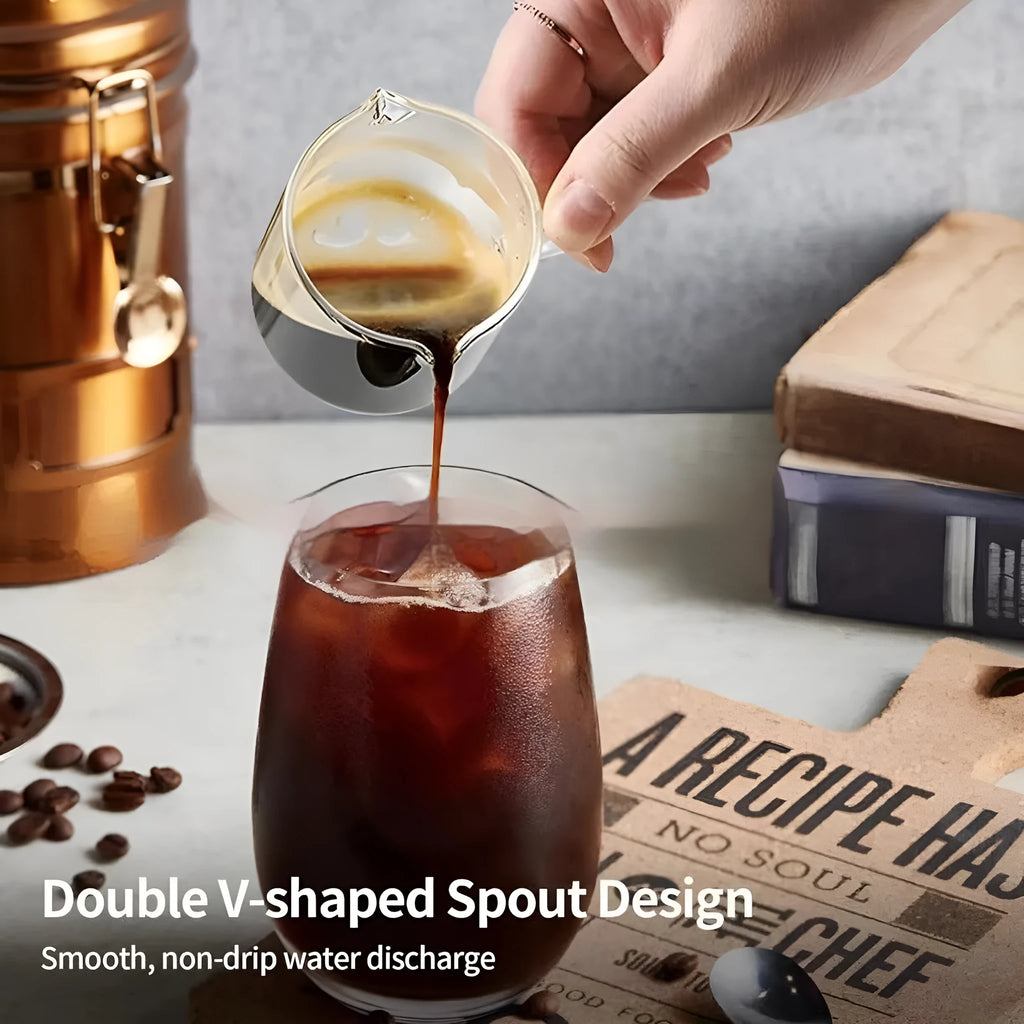 White double mouth transparent glass coffee cups in modern simplicity style