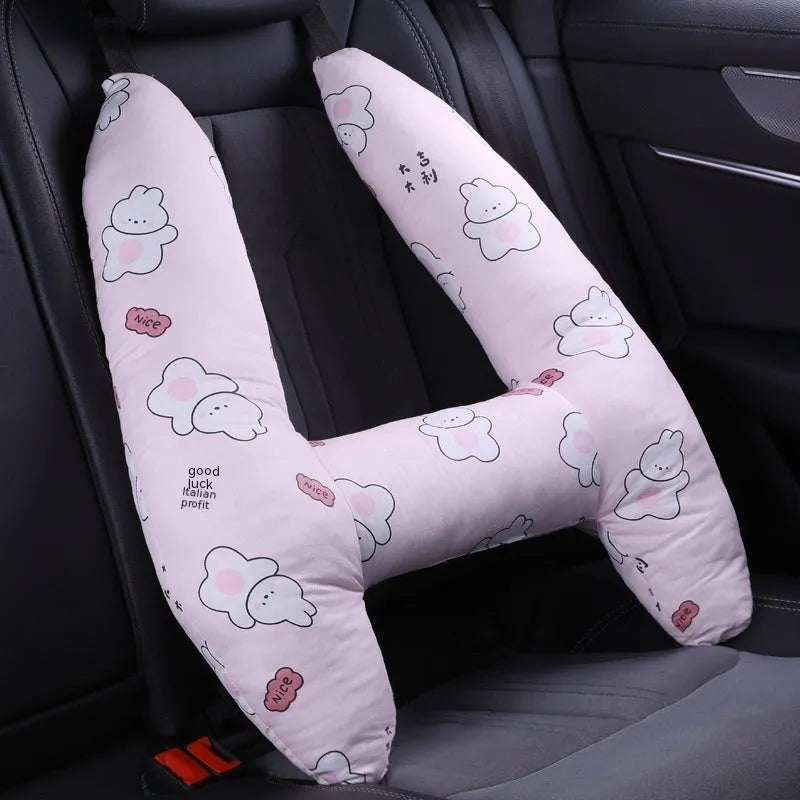 55x70cm car headrest pillow with pearl cotton filling in various pattern options