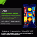 Three rolls of Glutinous Rice Glue E, a formaldehyde-free wallpaper adhesive