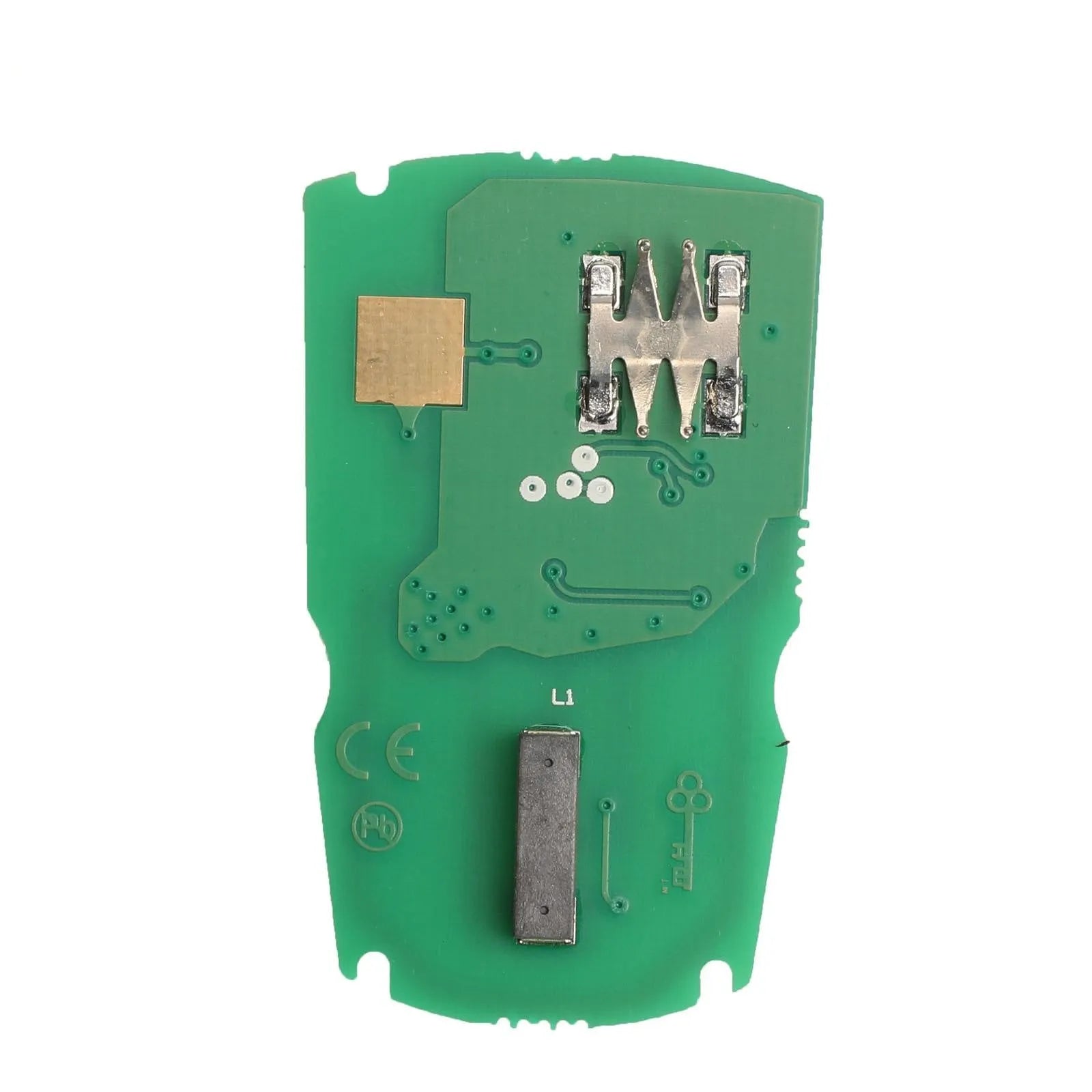 BMW CAS3 semi-intelligent remote car key fob with three blank metal blades attached.