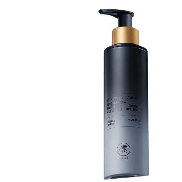 Men's facial cleanser pump bottle 150ml with oil control and blackhead removing properties