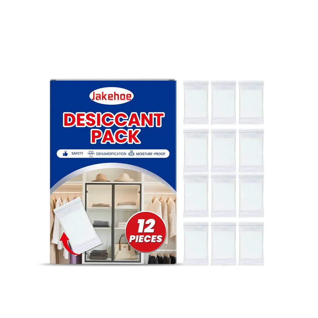 12-piece calcium chloride household desiccant pack for wardrobe and cupboard moisture control