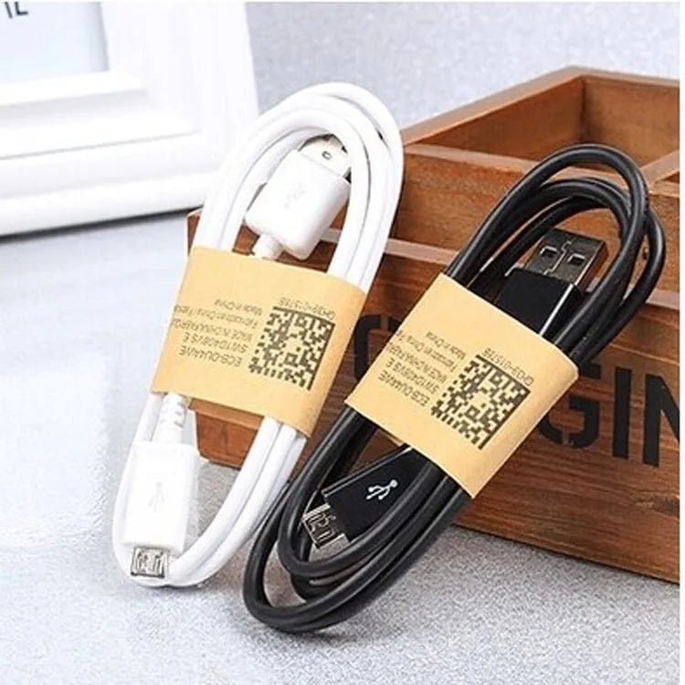 Android universal data cable with 1m black PVC cable and Micro USB connector