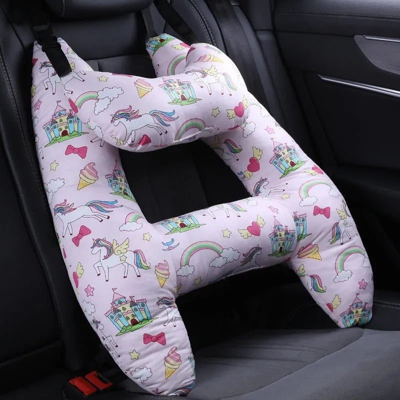 55x70cm car headrest pillow with pearl cotton filling in various pattern options