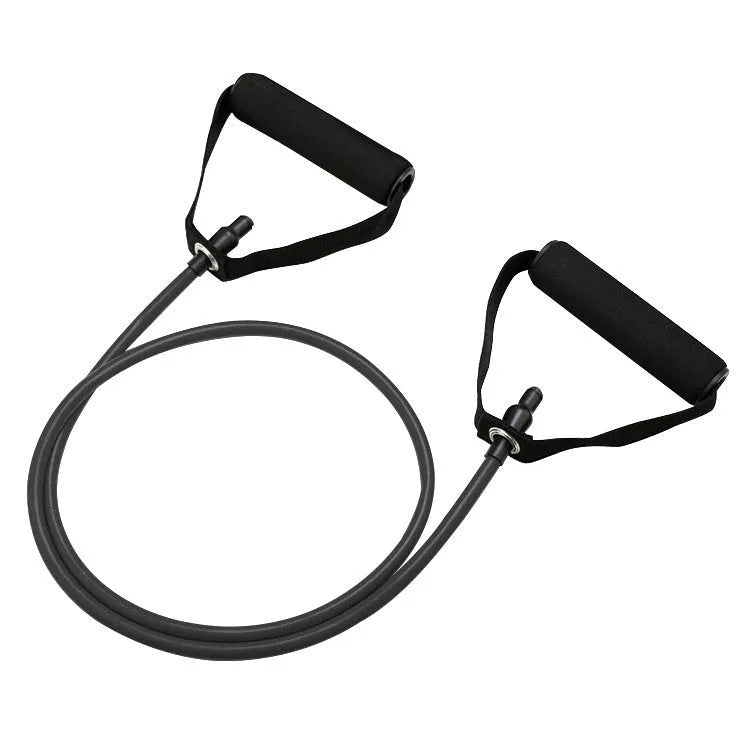 Adjustable chest expander exercise equipment with TPE tension rope in five colour-coded resistance levels