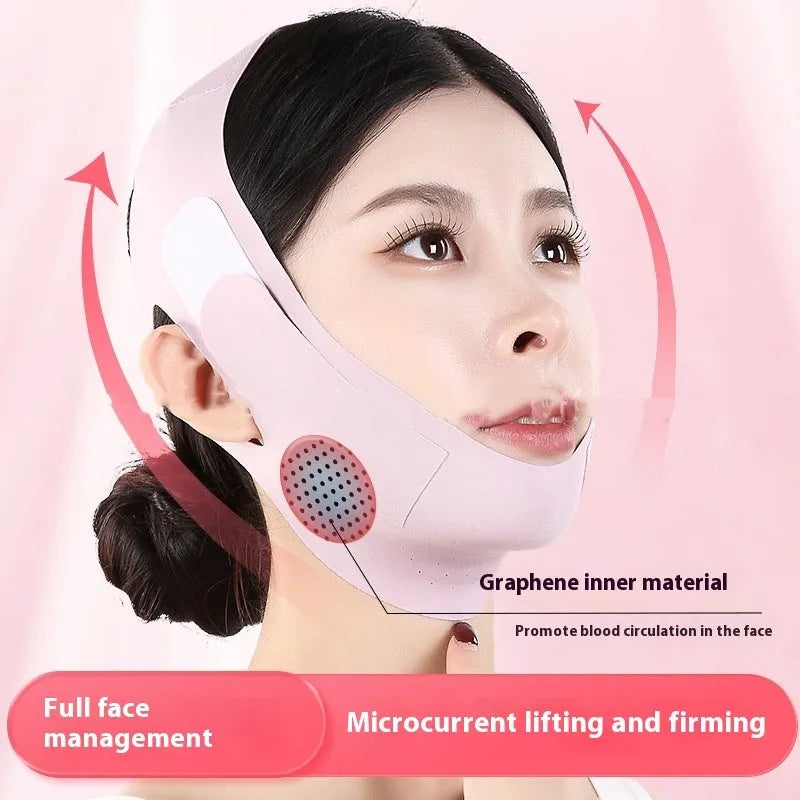Graphene 9.0 face shaping mask in purple and green colours for V face lifting support
