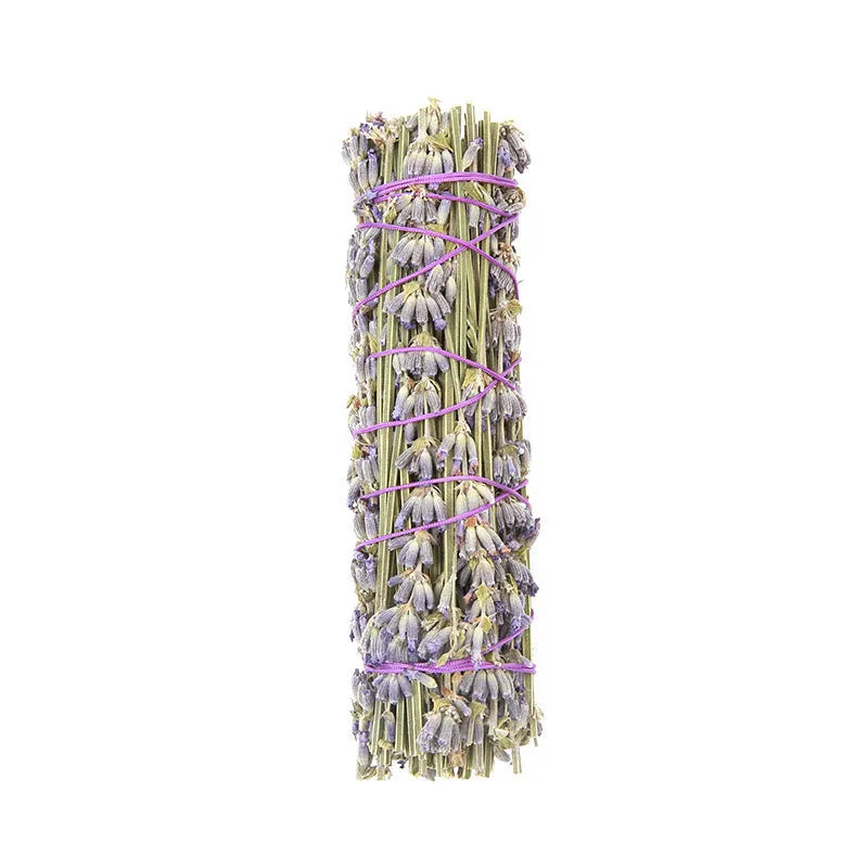 A single 4-inch long natural dried flower aromatherapy stick with lavender fragrance.