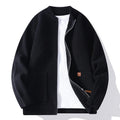 Men's striped cardigan jacket in polyvinyl alcohol fiber blend available in five colours with straight cut silhouette