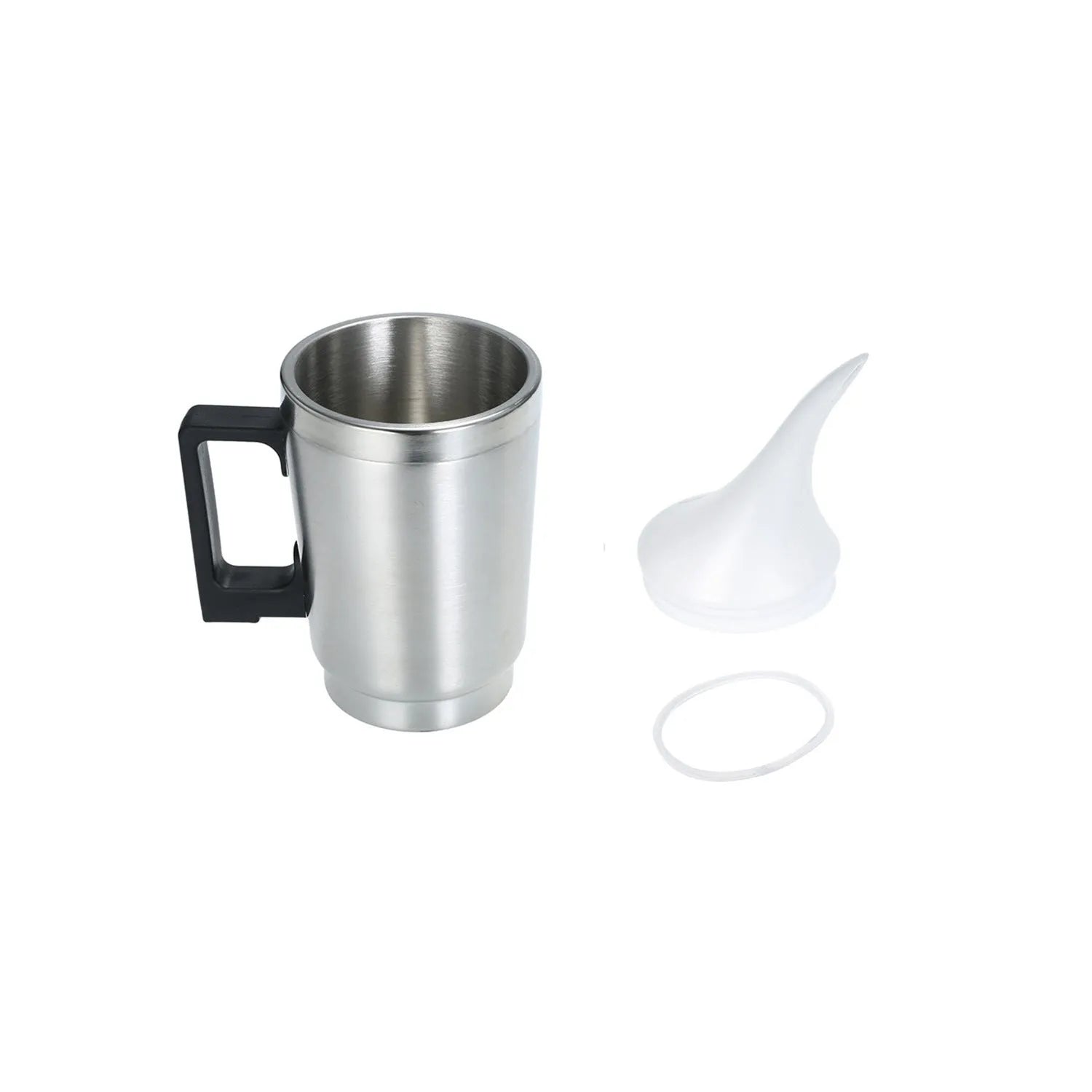 Automobile headlamp renovation kit showing stainless steel polishing cups with elbow and funnel covers alongside GB/US and European power adapters