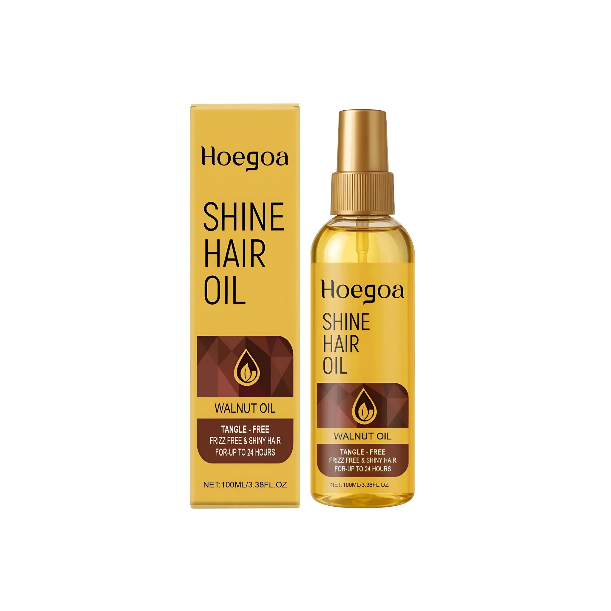 Shine Hair Oil leave-in conditioner 100ml bottle with ginger root and rosemary oils