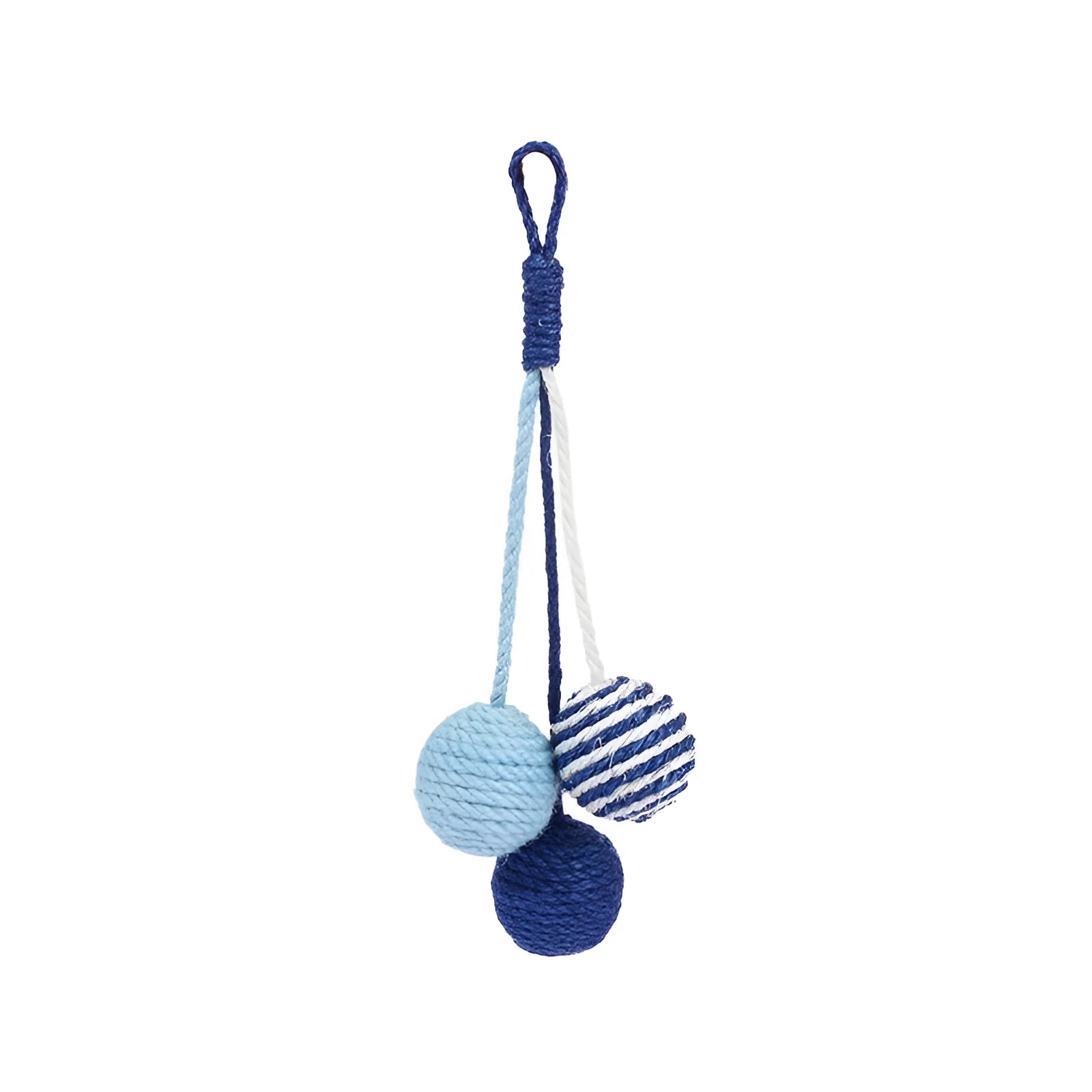 255mm cat teaser wand with catnip ball and feathers in blue, green, red, or yellow
