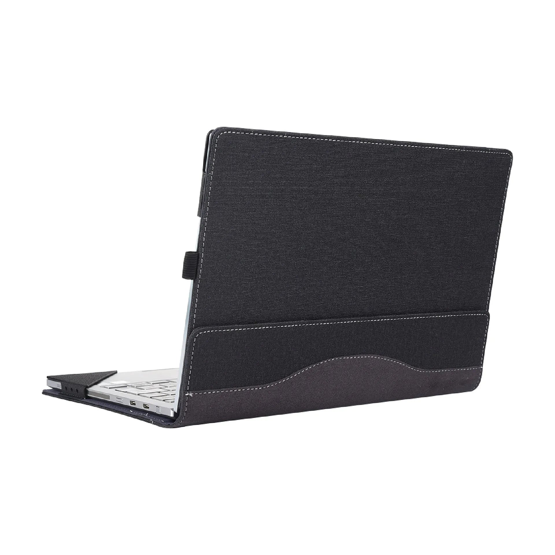 Black imitation leather protective laptop sleeve for Microsoft Surface Laptop 6
