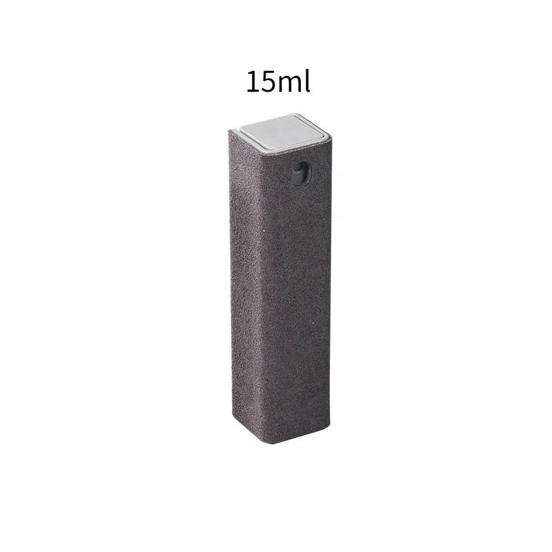 2 in 1 phone screen cleaner spray bottle with fibre fleece pad for tablet computer screen cleaning tool 15ml capacity
