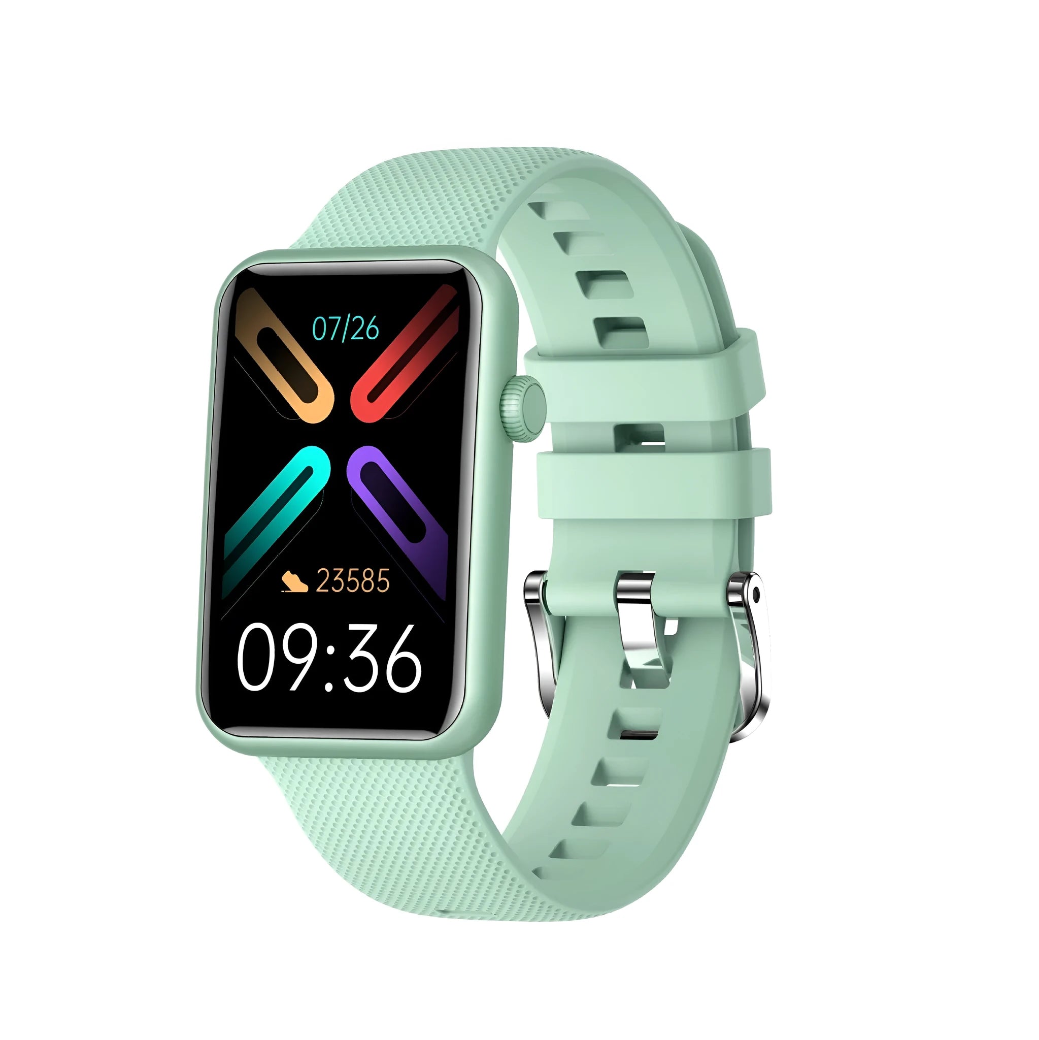 Aluminium alloy smart watch with 1.57-inch screen, Bluetooth call, body temperature monitoring, waterproof, black TPU strap
