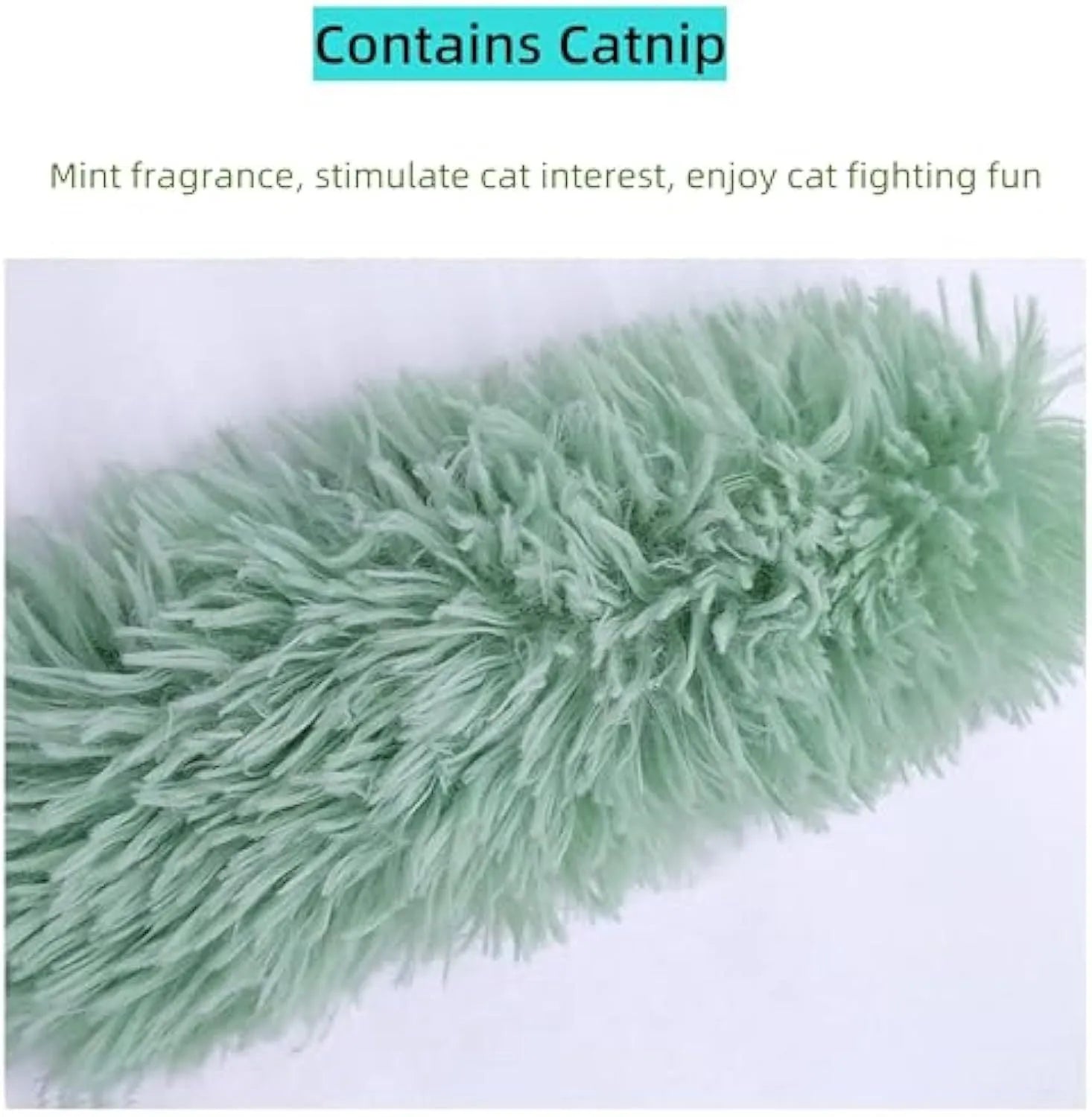Soft plush cat toy with catnip and crinkle sound in assorted colours