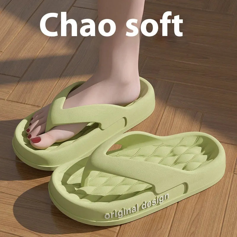 Men's EVA beach flip flops in various colours with injection-moulded soles