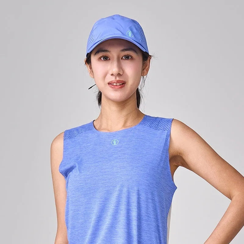 Mesh quick-dry lightweight sports cap with laser-cut ventilation in multiple colours