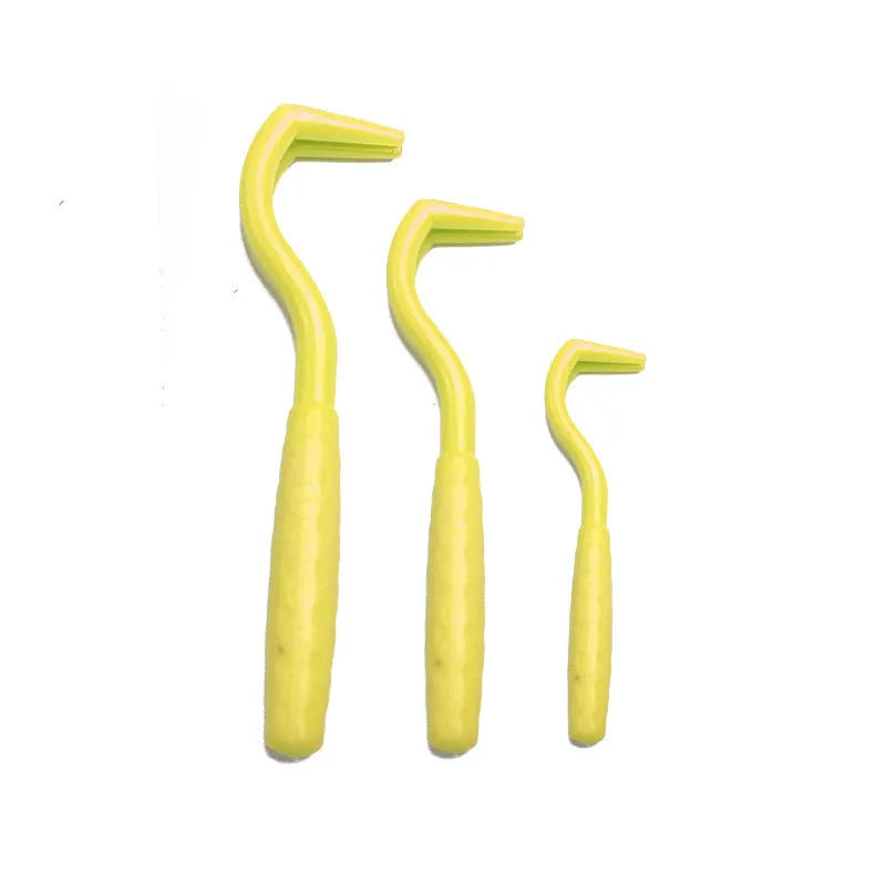 Pet tick remover tool with stainless steel hook heads in seven colour options