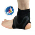 Sports ankle support brace for left or right foot in sizes M, L, XL for UK shoe sizes 37-46