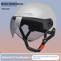 3C certified electric motorcycle helmet with polypropylene shell and sun visor in multiple colour options