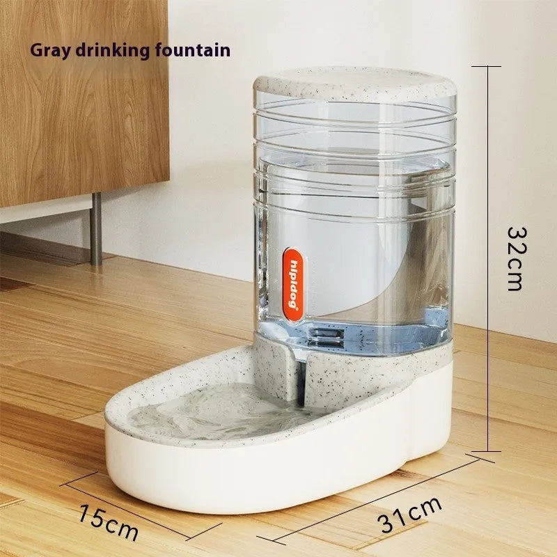 Blue automatic pet water fountain with 3.8-litre large capacity for cats and dogs.