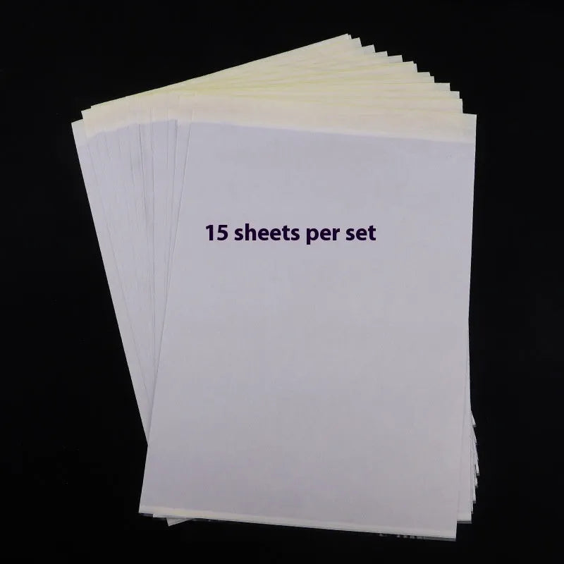 A4 tattoo transfer paper quadruple copy sheets with clear lines for hand drawing and machine conversion