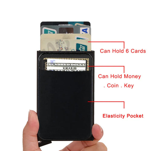 Aluminium alloy frosted finish metal credit card holder in multiple colours