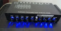 Car audio EQ tuning frequency division amplifier with control panel for seven-band frequency adjustment