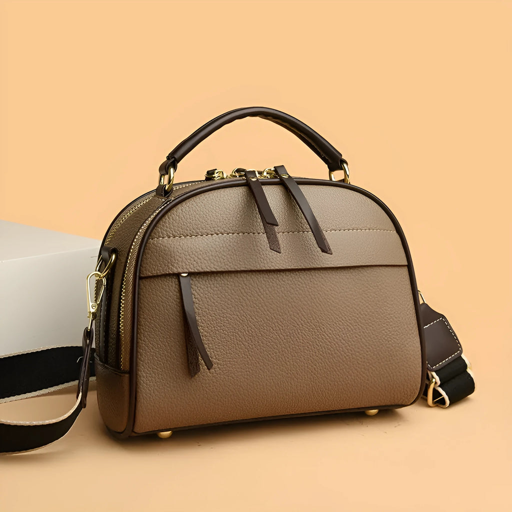 Women's soft PU crossbody bag in black, burgundy, khaki, green, 22x10x18 cm, for spring summer daily use