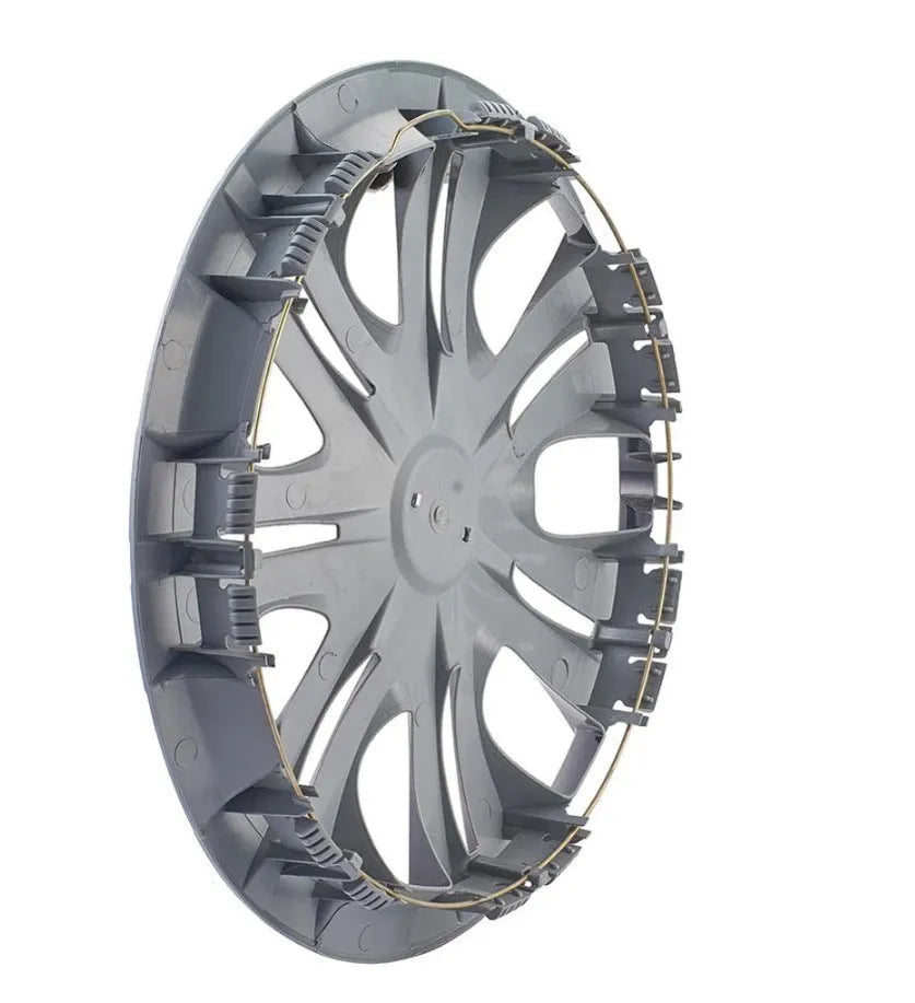 Universal monochrome wheel hub cover in ABS plastic for 13 to 16 inch alloy wheels