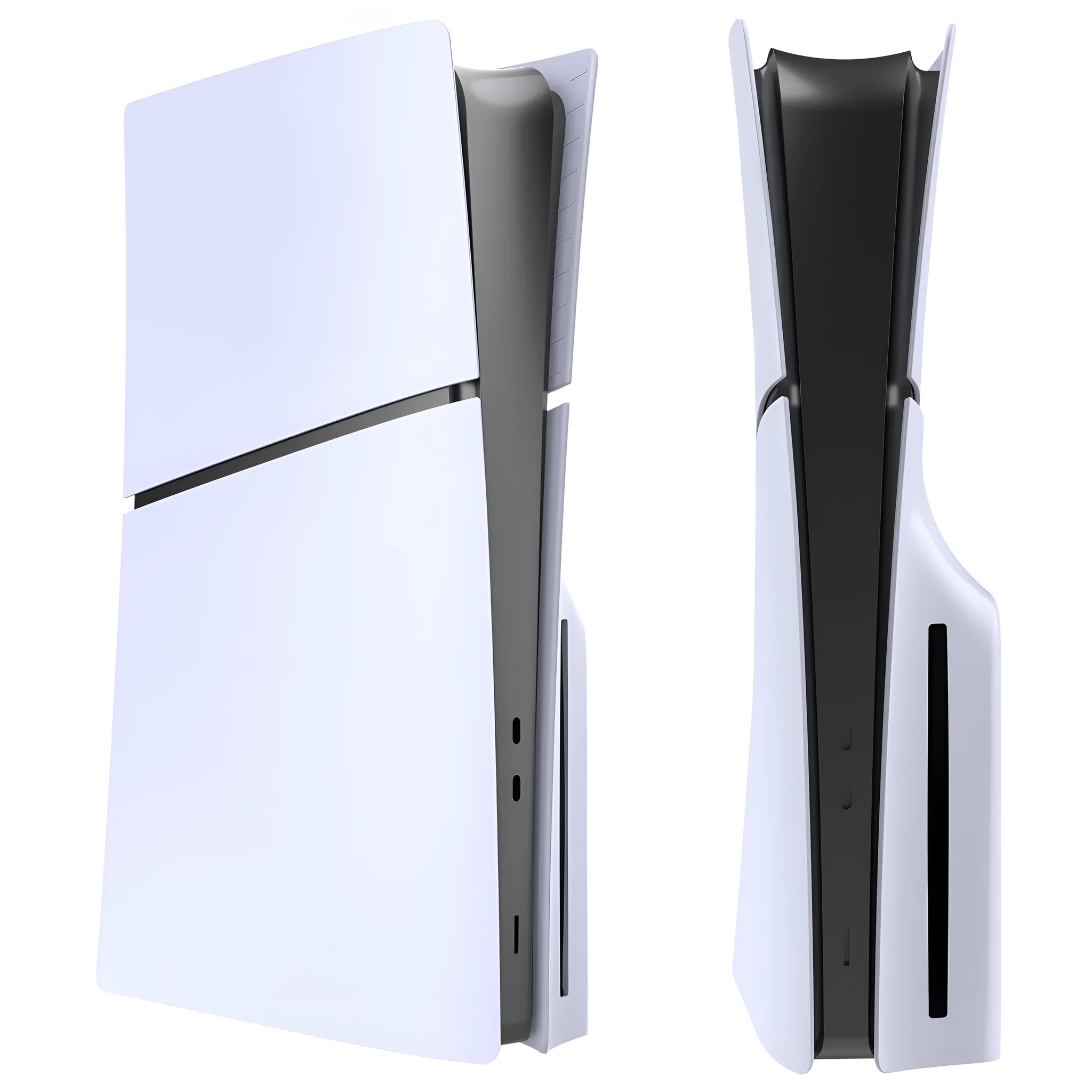 PS5 Slim replacement shell in ABS plastic, shown in Digital Cobalt Crystal Blue colour.