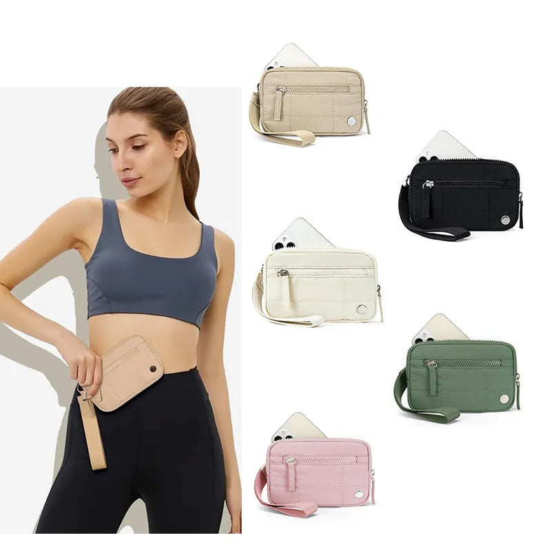 Waterproof quilted transparent deck handbag in seven colour options with nylon construction
