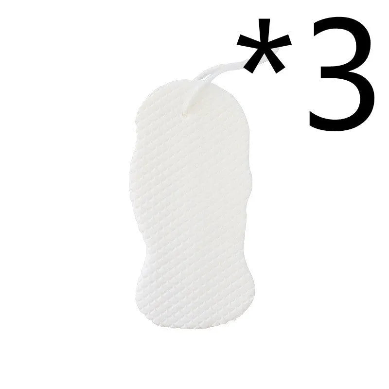 3D fish scale pattern bath sponge ball in white, grey, pink, or light blue colour.
