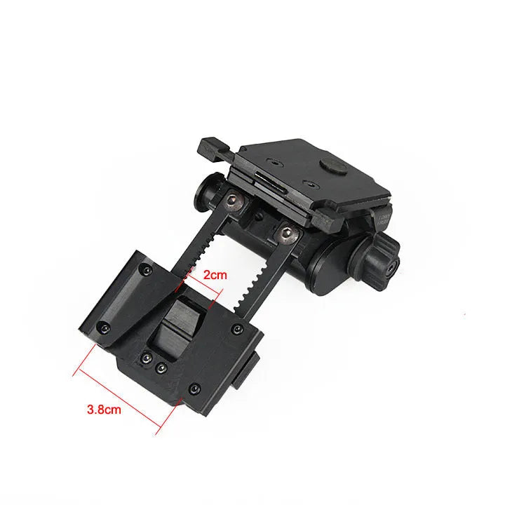 Dark earth metal alloy NVG helmet mount for L4 G24 equipment on OPS Core FAST helmets