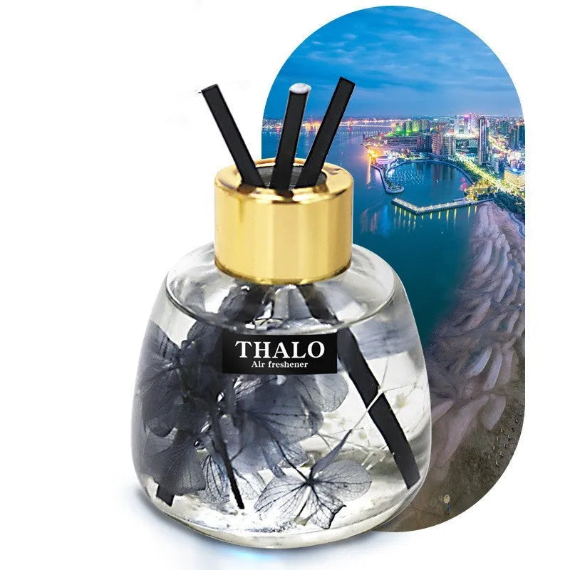 Glass bottle car perfume ornament for loose incense aromatherapy in creative automotive decoration design