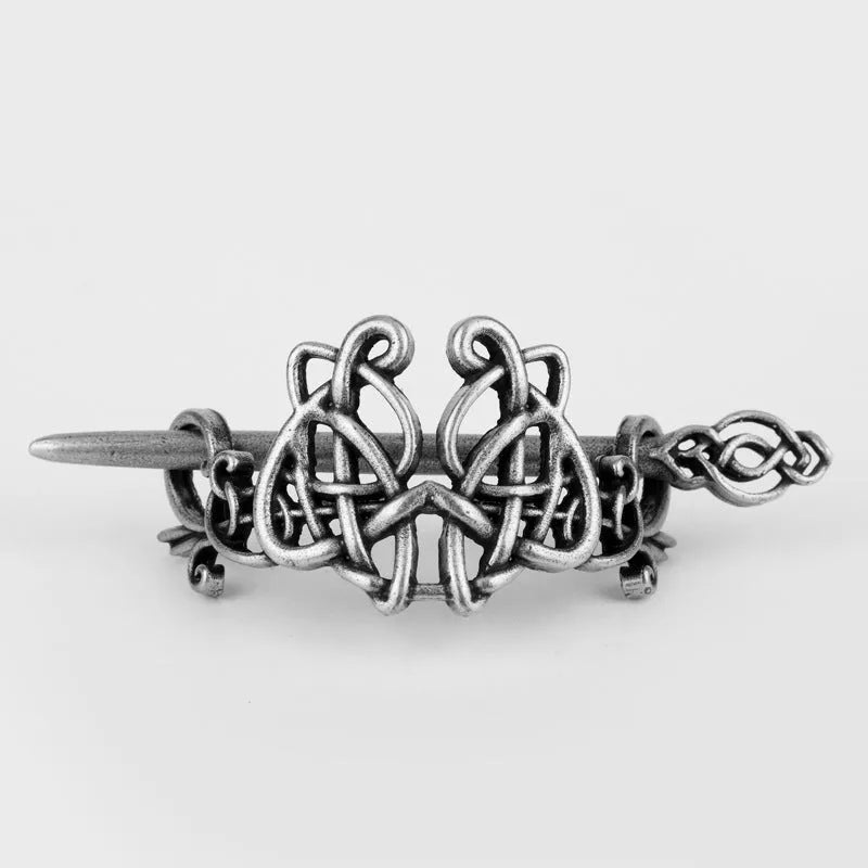 Metal hair clip retro plug-in hairpin vintage alloy geometric headdress