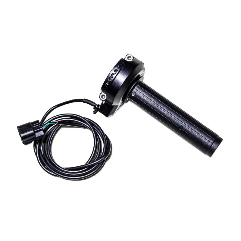 Black stainless steel electronic throttle handle with Bee S cable connector for motorcycle throttle replacement