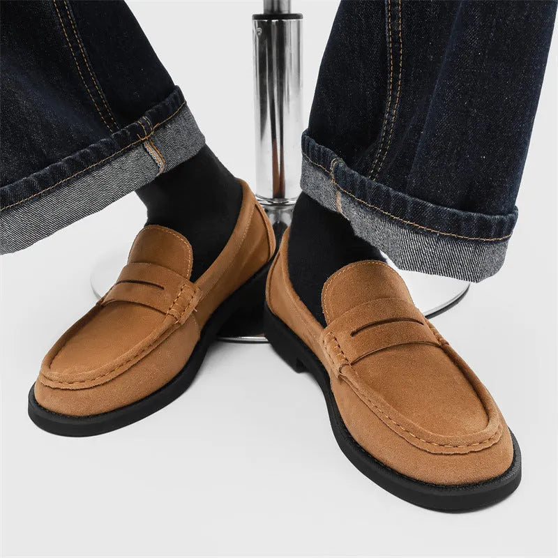Men's slip-on casual shoes in microfiber available in multiple colours with rubber sole