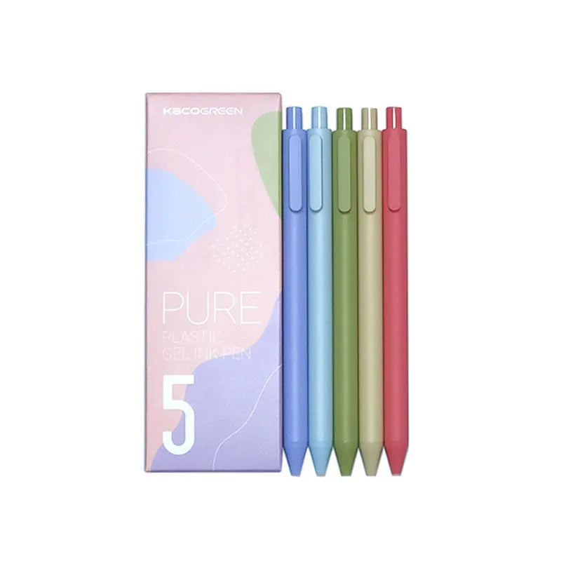 Candy Color Gel Pen 0.5mm fine point plastic shell 14.4cm assorted colours Macaron Morandi Guofeng