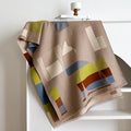 European American style imitation cashmere scarf shawl in beige colour measuring 185x65cm