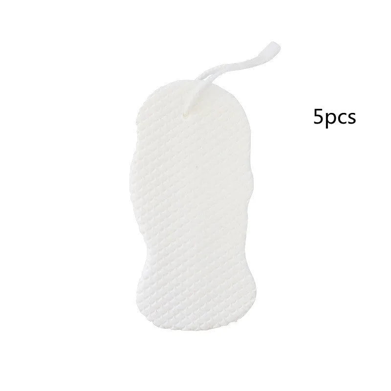 3D fish scale pattern bath sponge ball in white, grey, pink, or light blue colour.