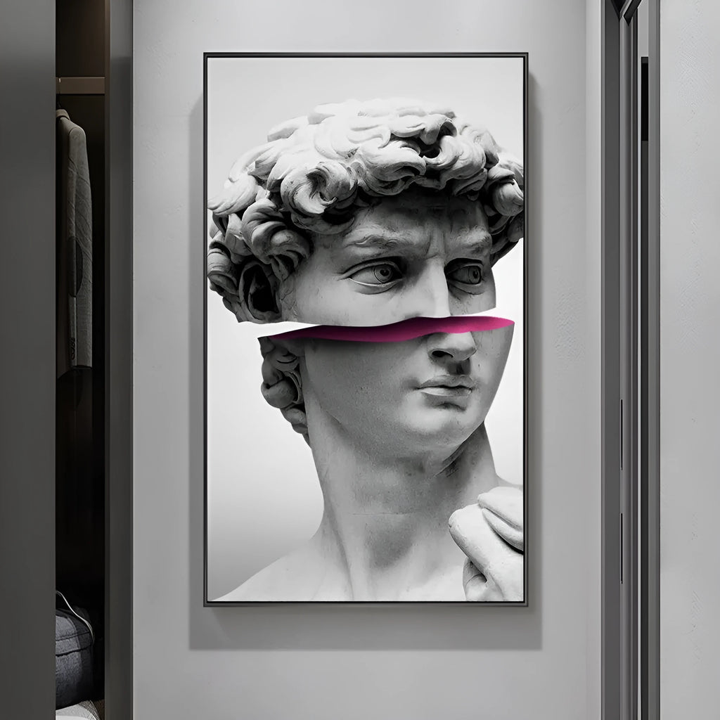 Sculpture canvas art poster in fashion simplicity style, printed design, picture colour, size 60x100cm