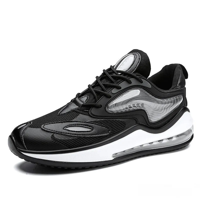 Men's summer air cushion casual shoes in Space Black or Space White with rubber soles