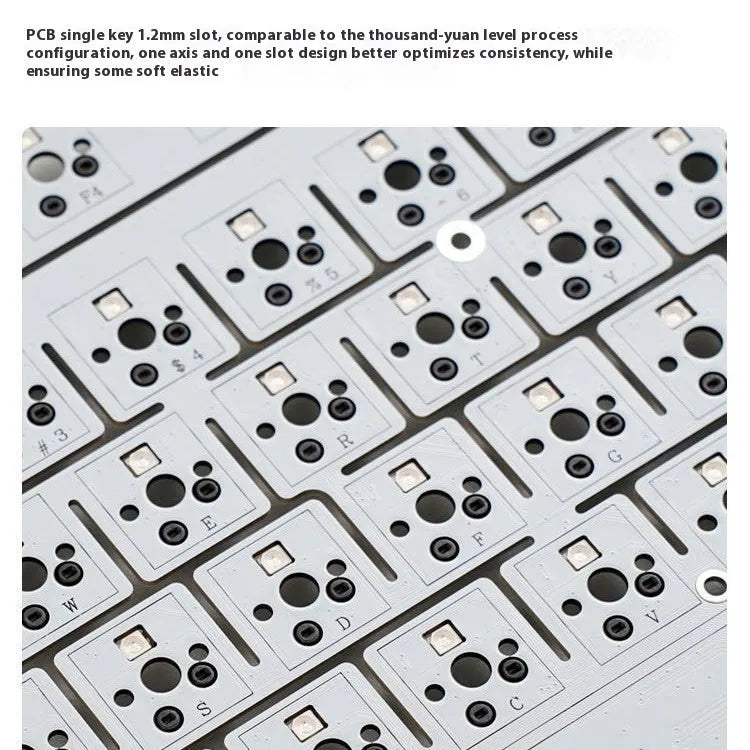 Wireless mechanical keyboard with RGB lighting and hot-swappable switches