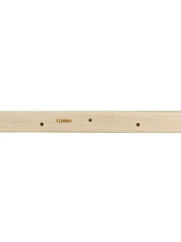 Set of three solid wooden finger grip training boards in 12cm, 40cm, and 50cm lengths.